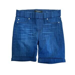 4/27 Liverpool Jean Shorts Denim The Walking Short Pull On Stretch